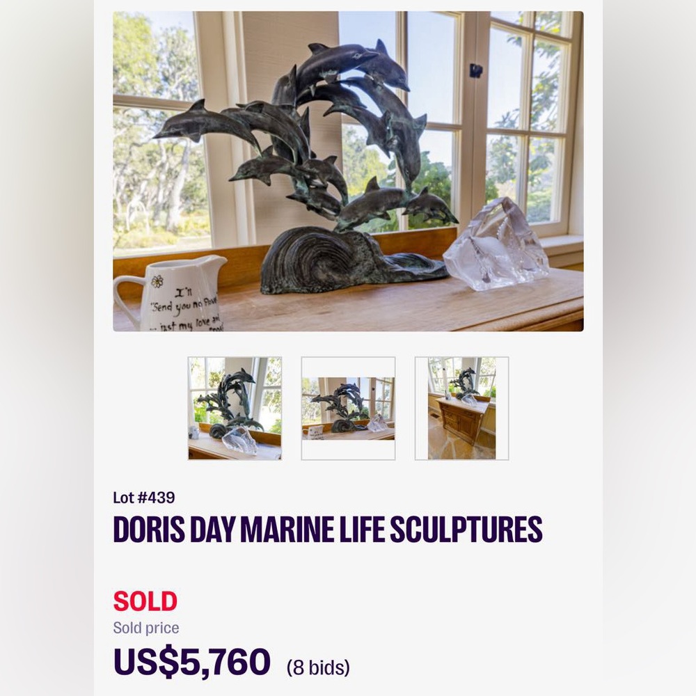Doris Day Marine life sculpture